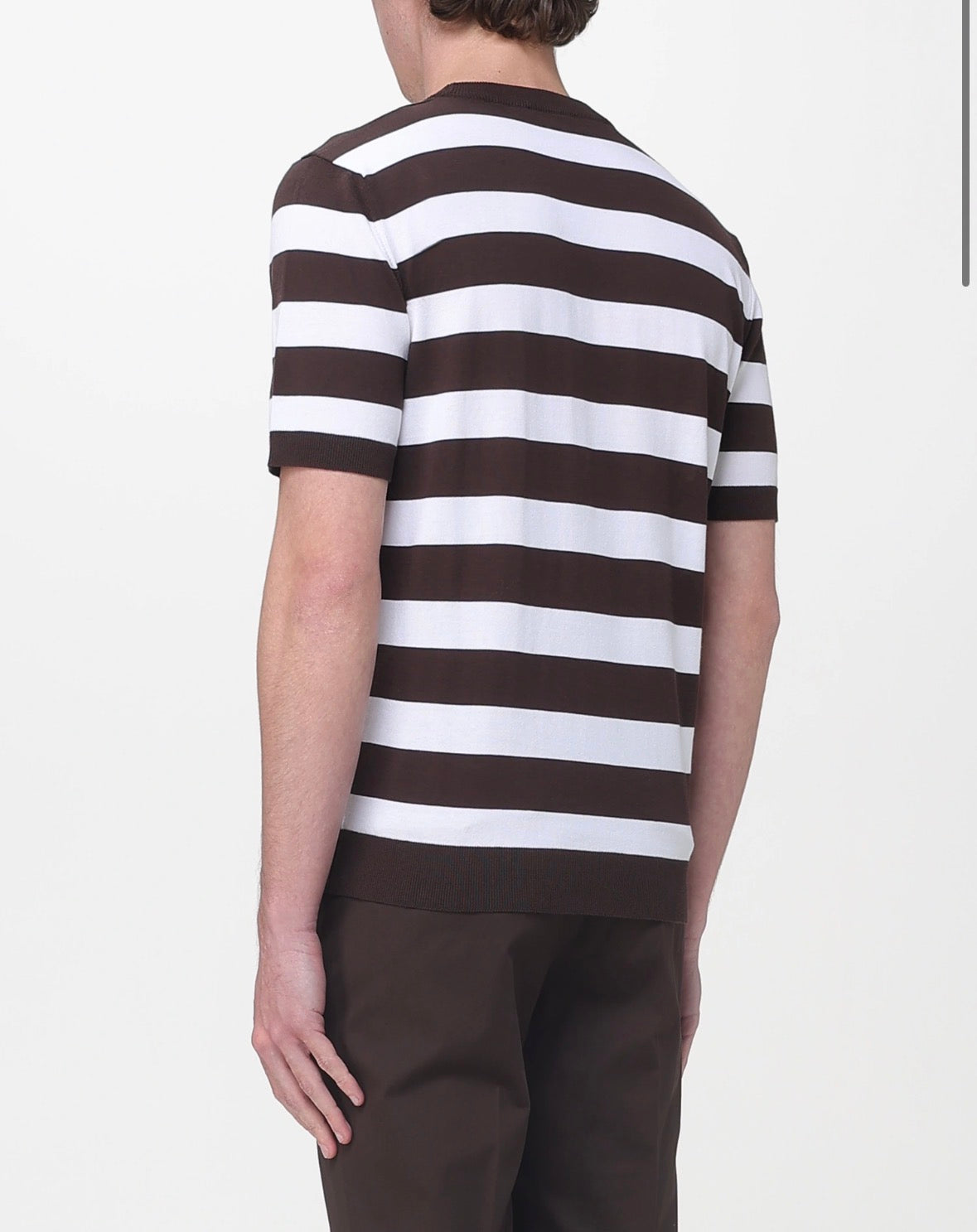 KANGRA maglia girocollo con righe moro cod 6055