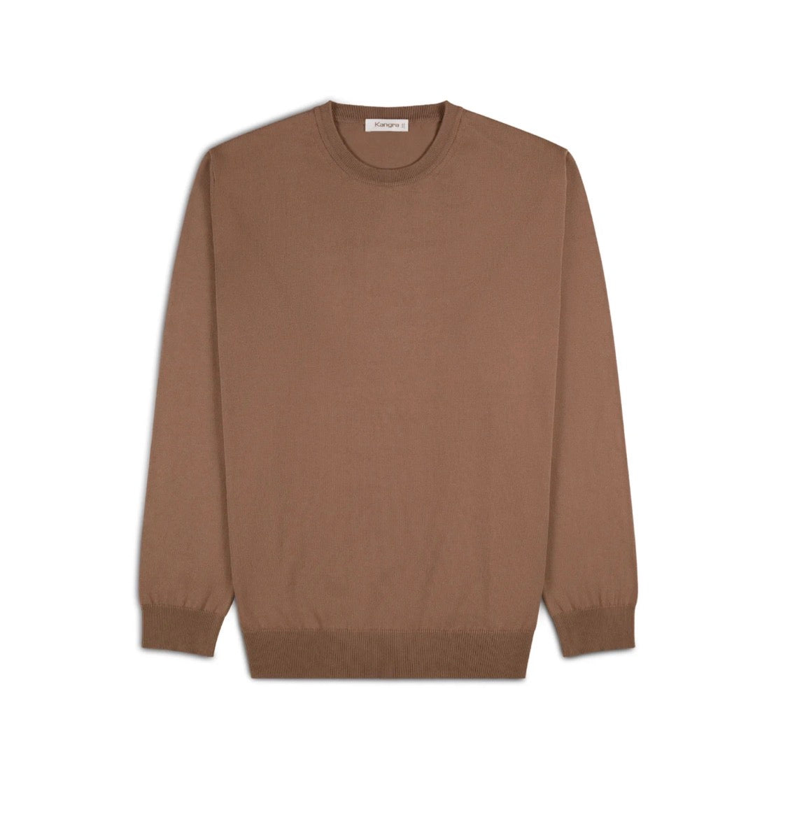 KANGRA Maglia girocollo manica lunga fango cod 6061
