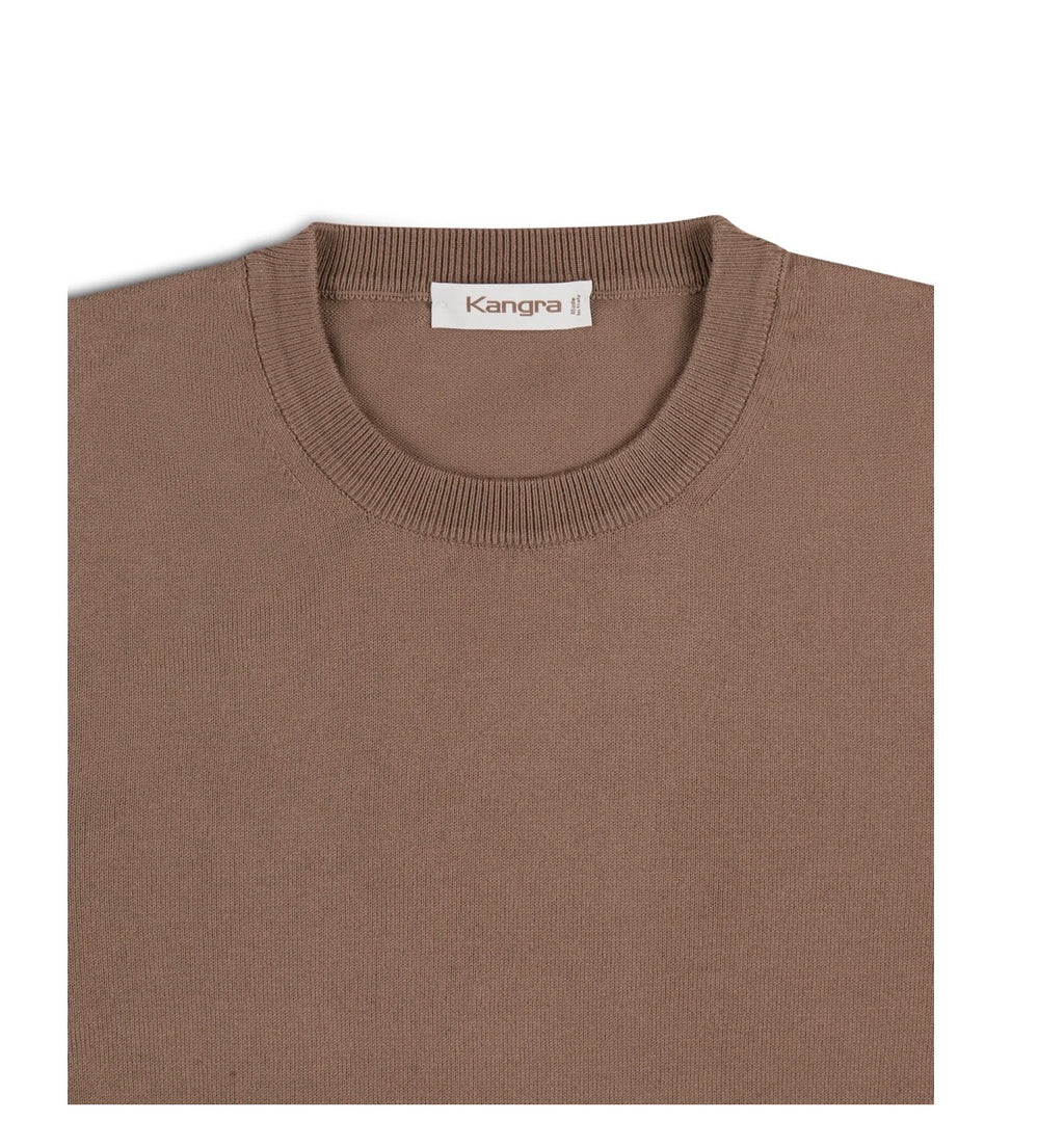 KANGRA Maglia girocollo manica lunga fango cod 6061
