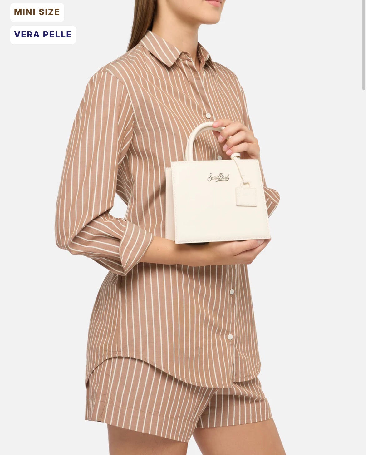 SAINT BARTH Borsa mini strutturata in pelle liscia cod 3051