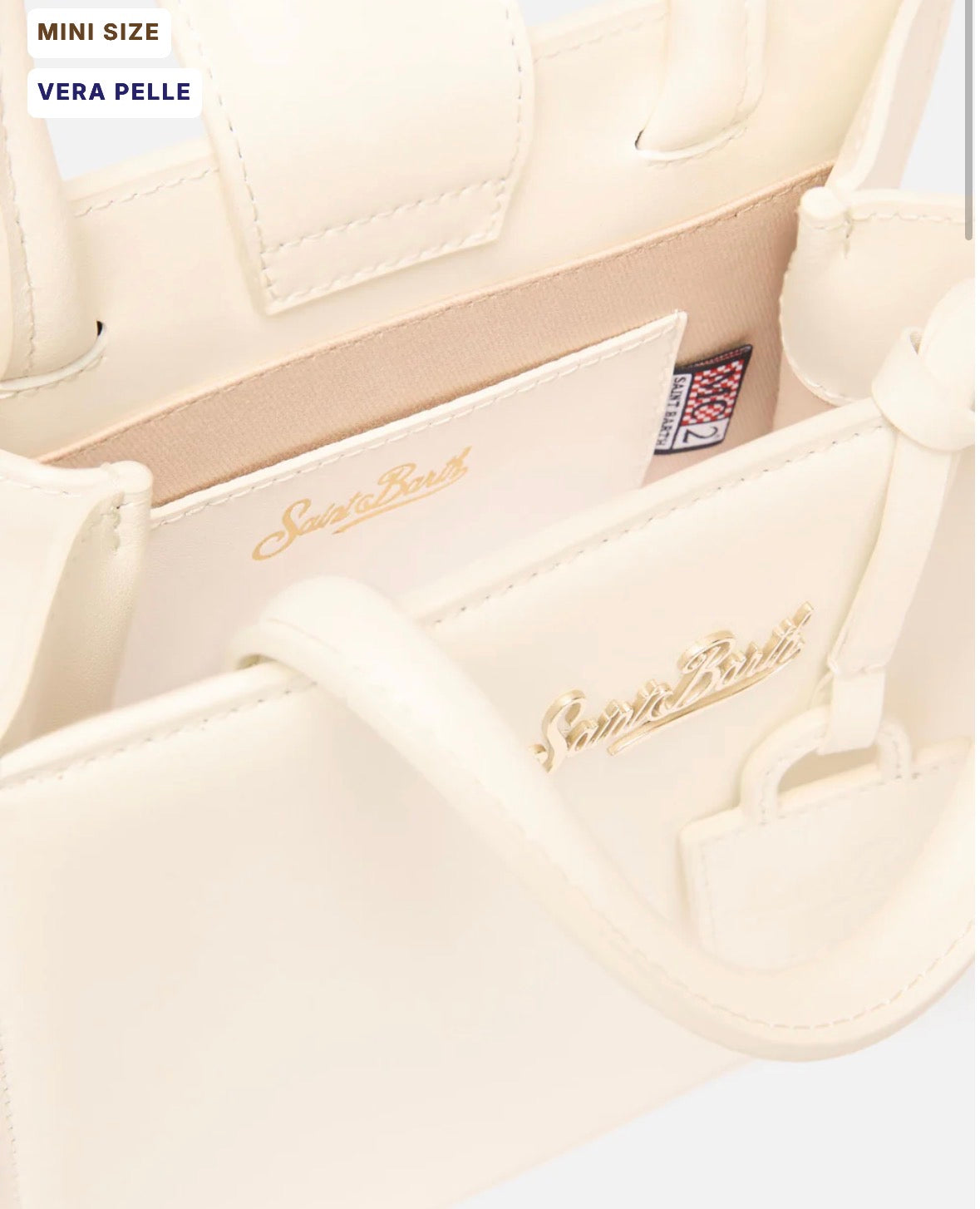 SAINT BARTH Borsa mini strutturata in pelle liscia cod 3051