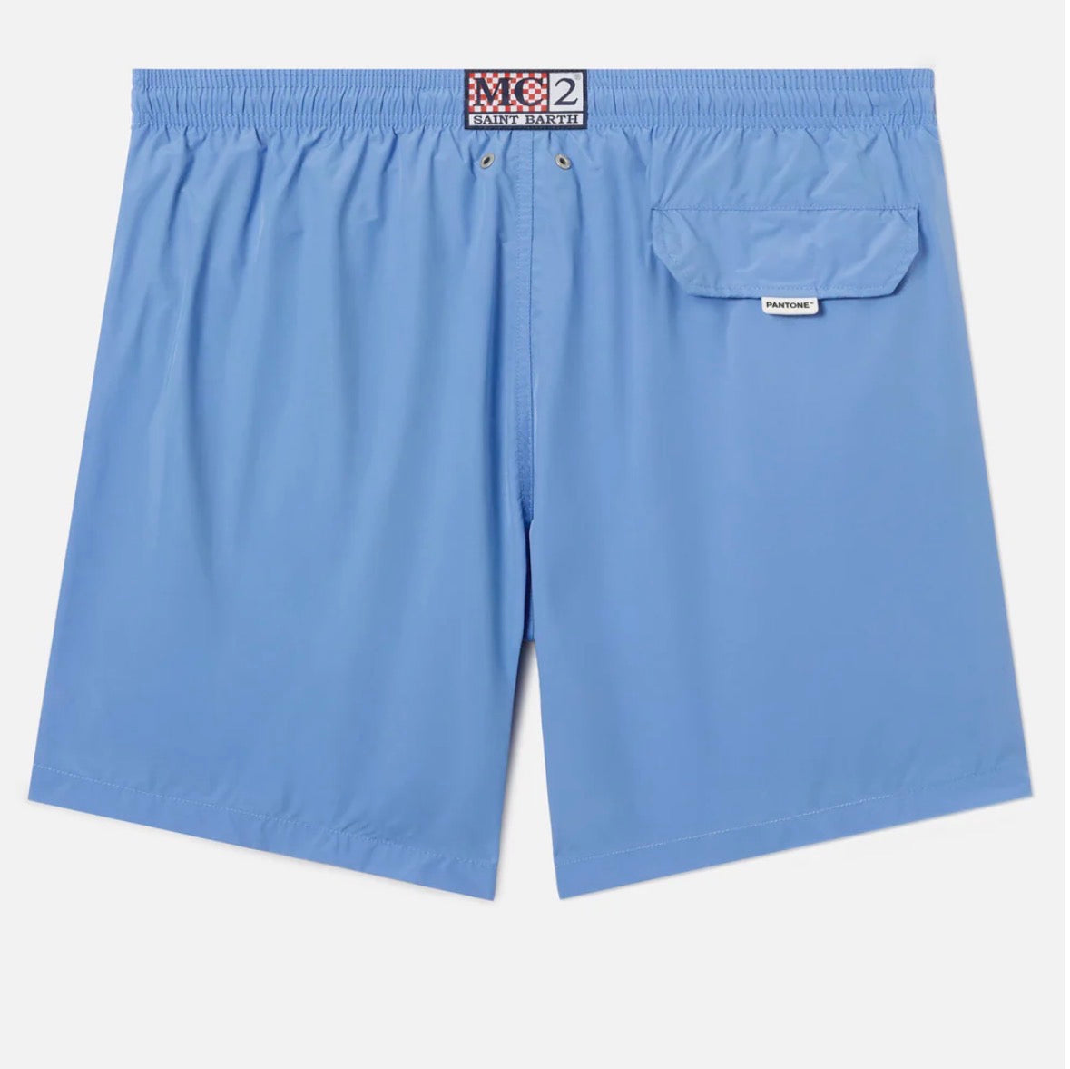 Saint Barth costume mare lighting pantone azzurro tinta unita COD 6072