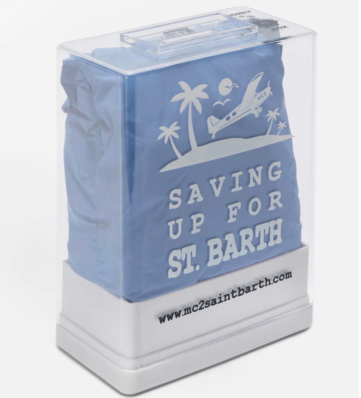 Saint Barth costume mare lighting pantone azzurro tinta unita COD 6072