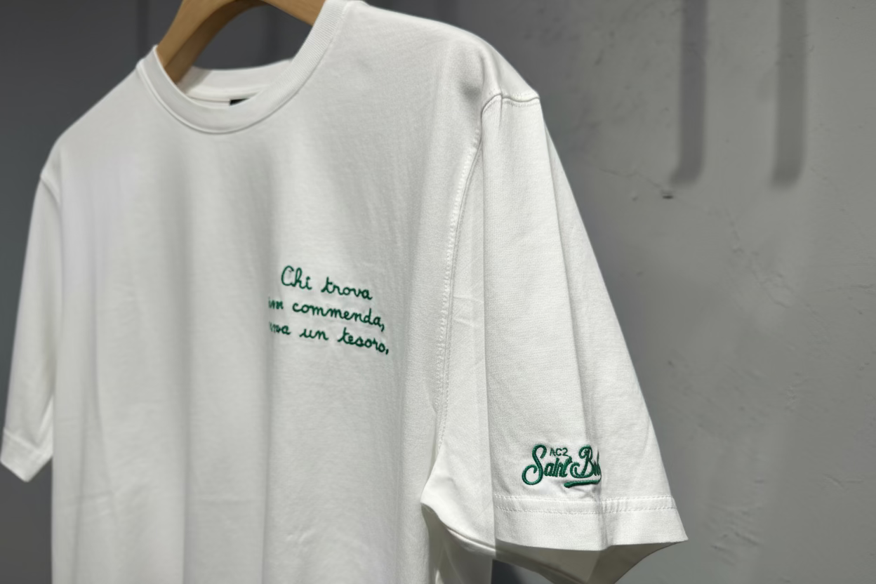 SAINT BARTH T-shirt con scritta cod 6080