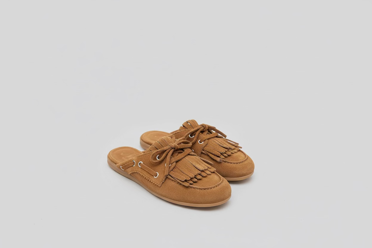 R23 Mules in camoscio cod 3048