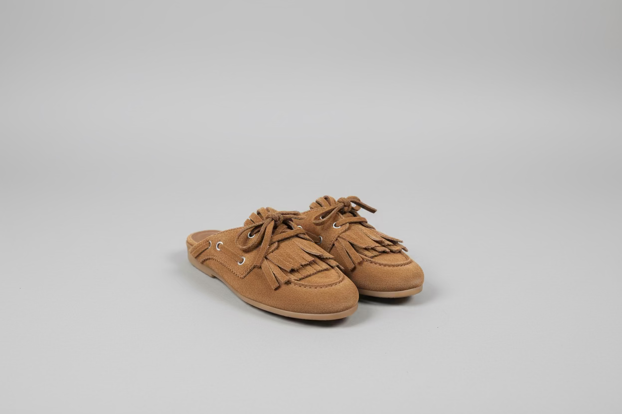 R23 Mules in camoscio cod 3048