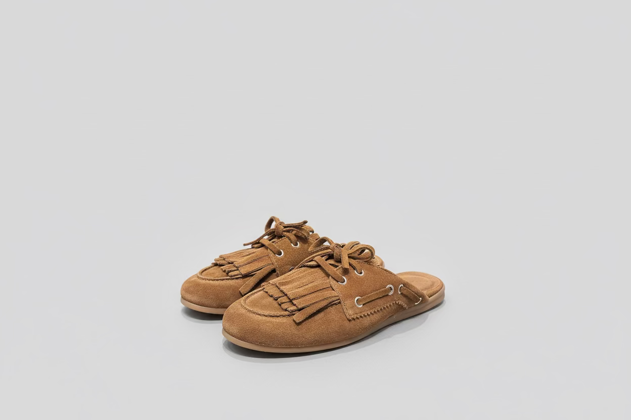 R23 Mules in camoscio cod 3048