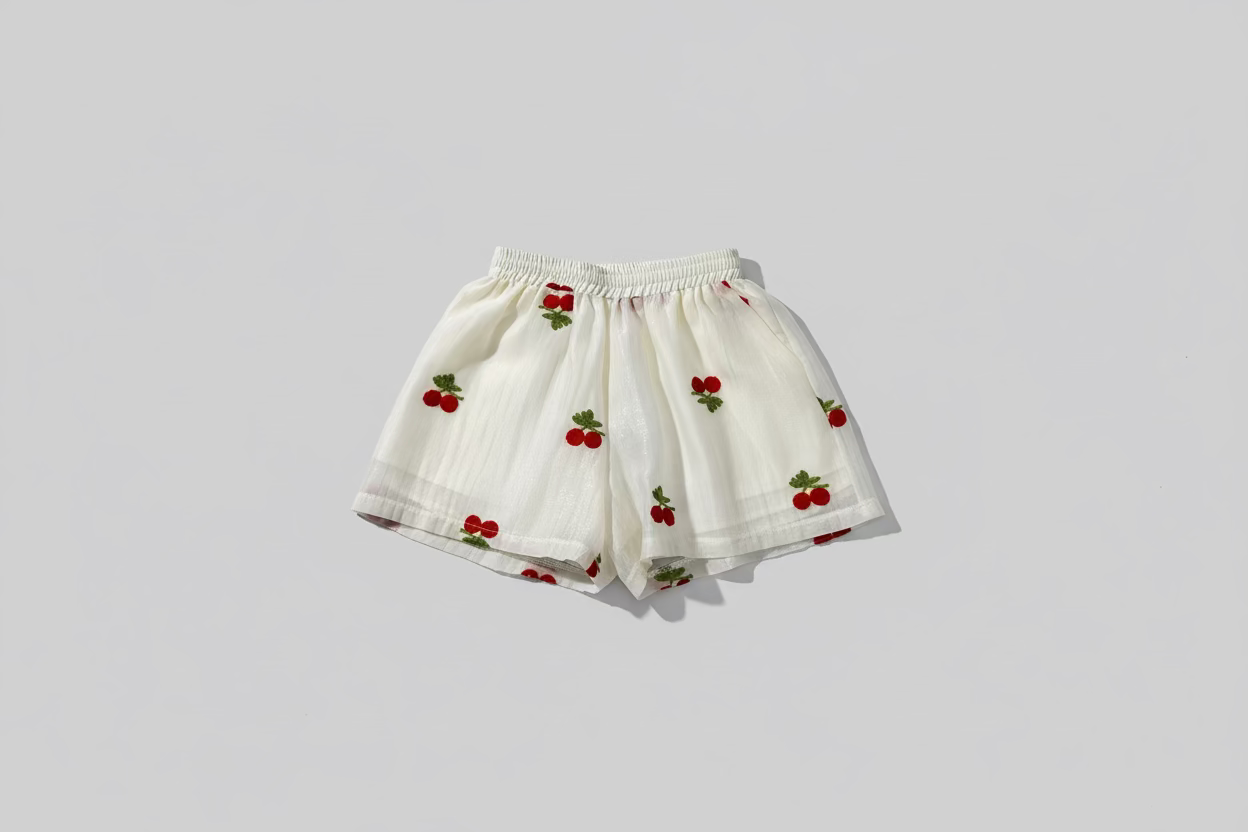 Oui odile Short Beatrice stampa ciliegie cod 1179
