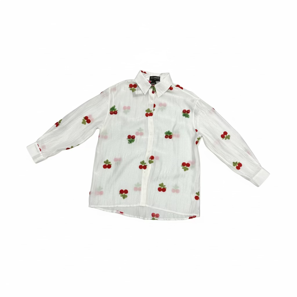 Oui Odile Camicia Beatrice ciliegie cod 1178