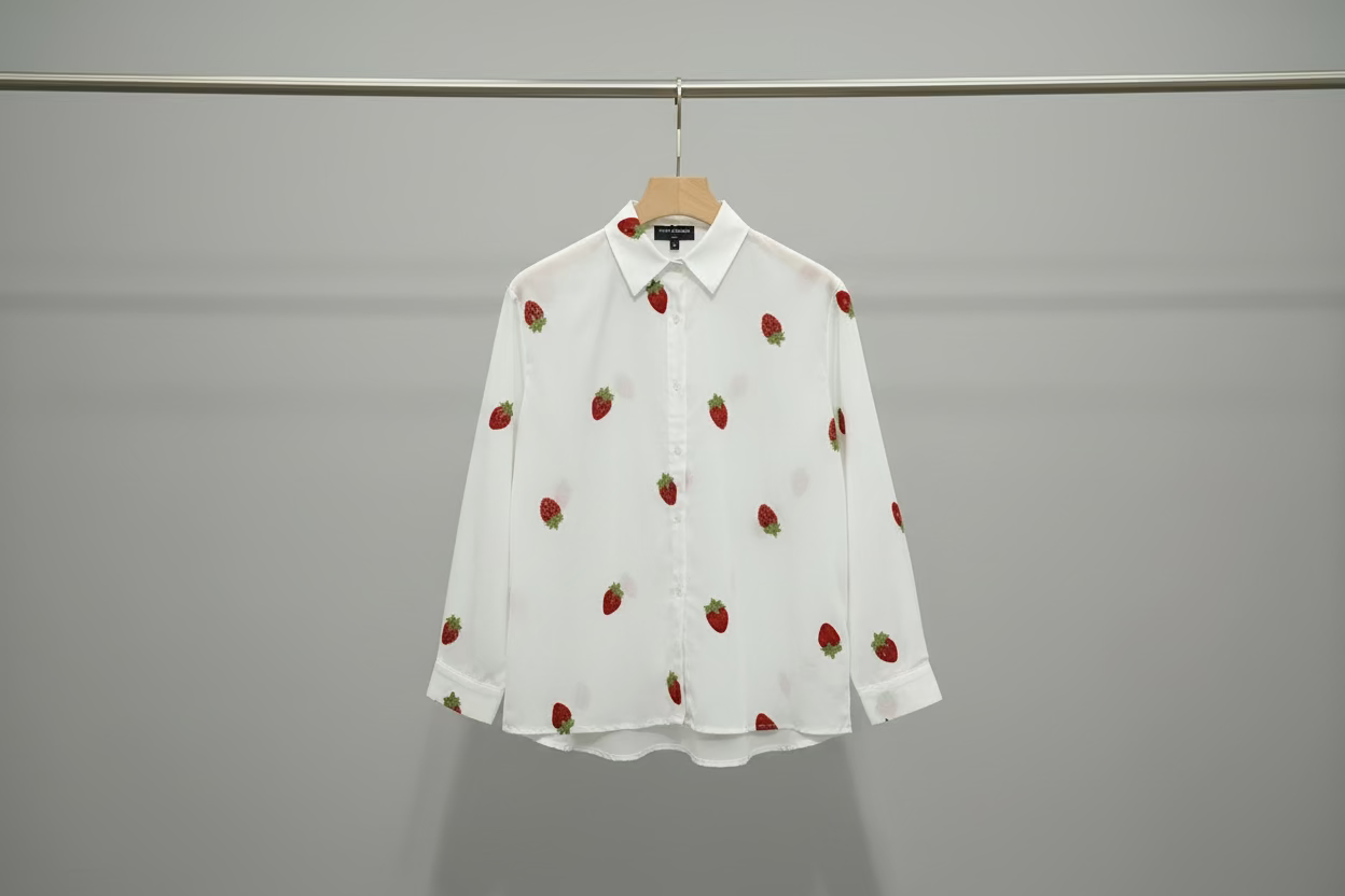 Oui Odile Camicia stampa fragole cod 1180