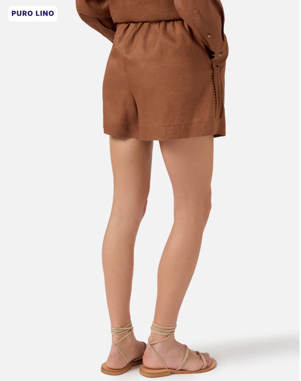 SAINT BARTH Shorts Amani in lino cod 1186