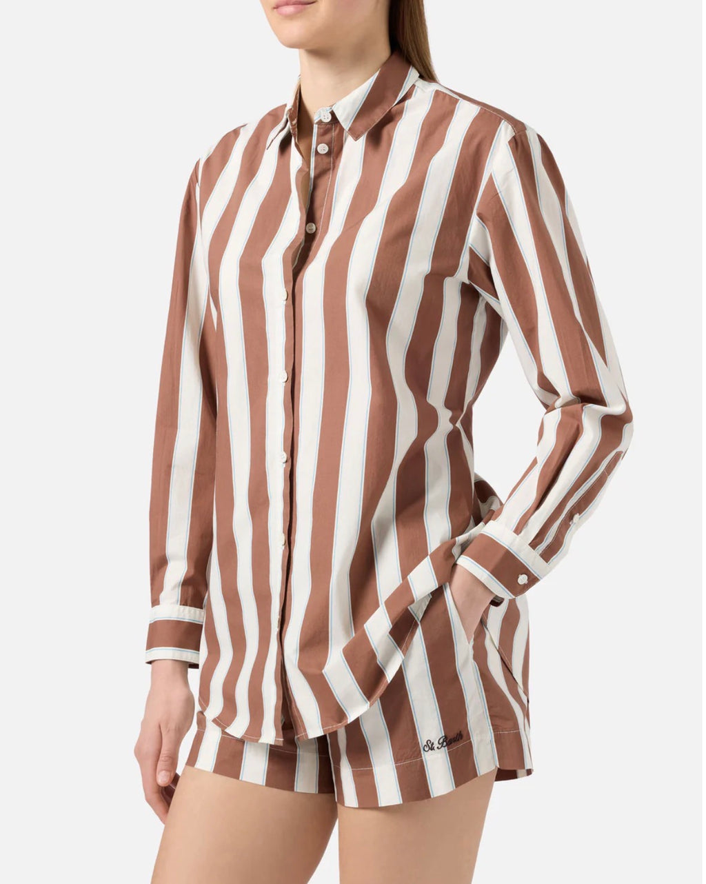 SAINT BARTH Camicia Brigitte in cotone cod 1188