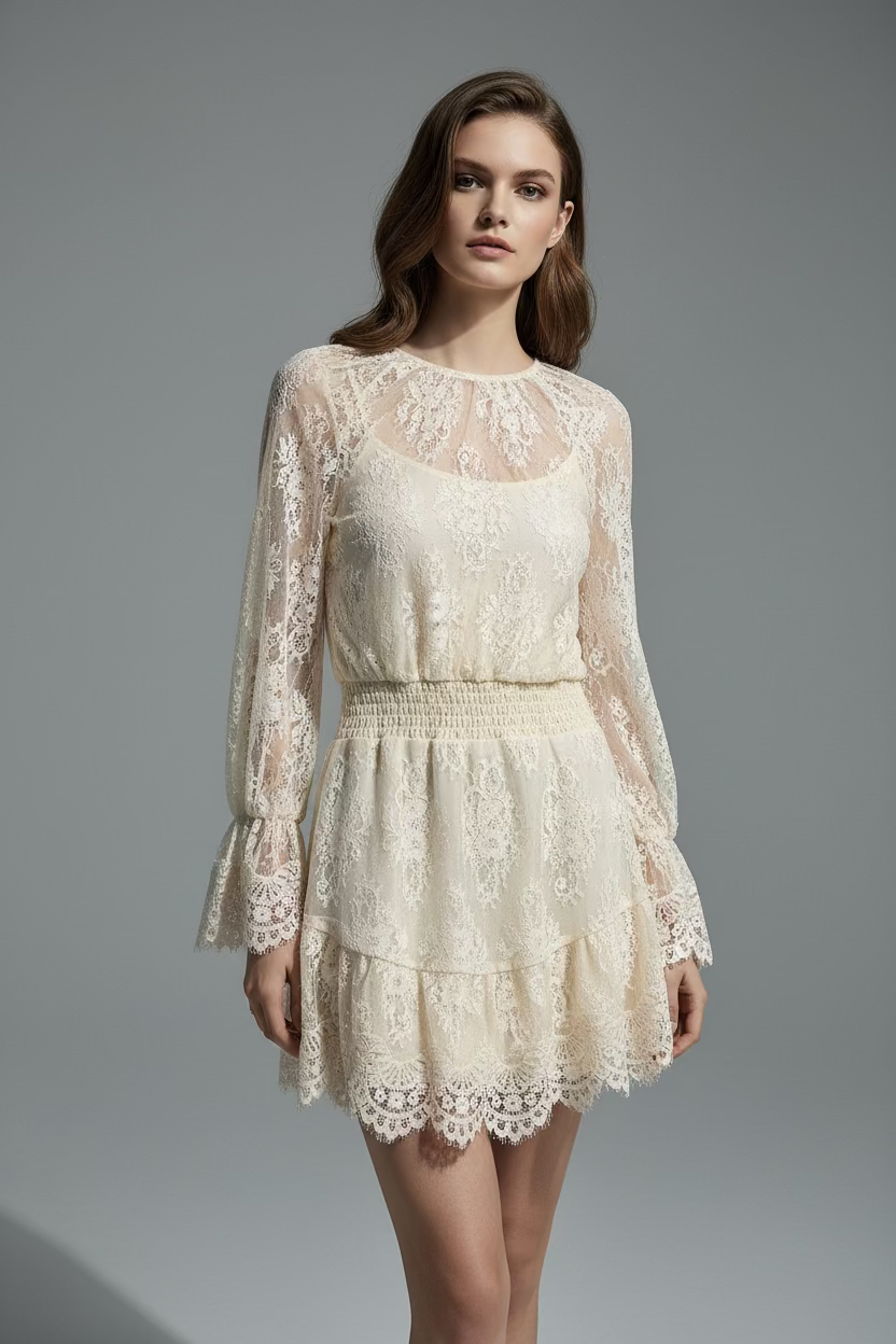 TENSIONE IN mini dress in pizzo cod.2023