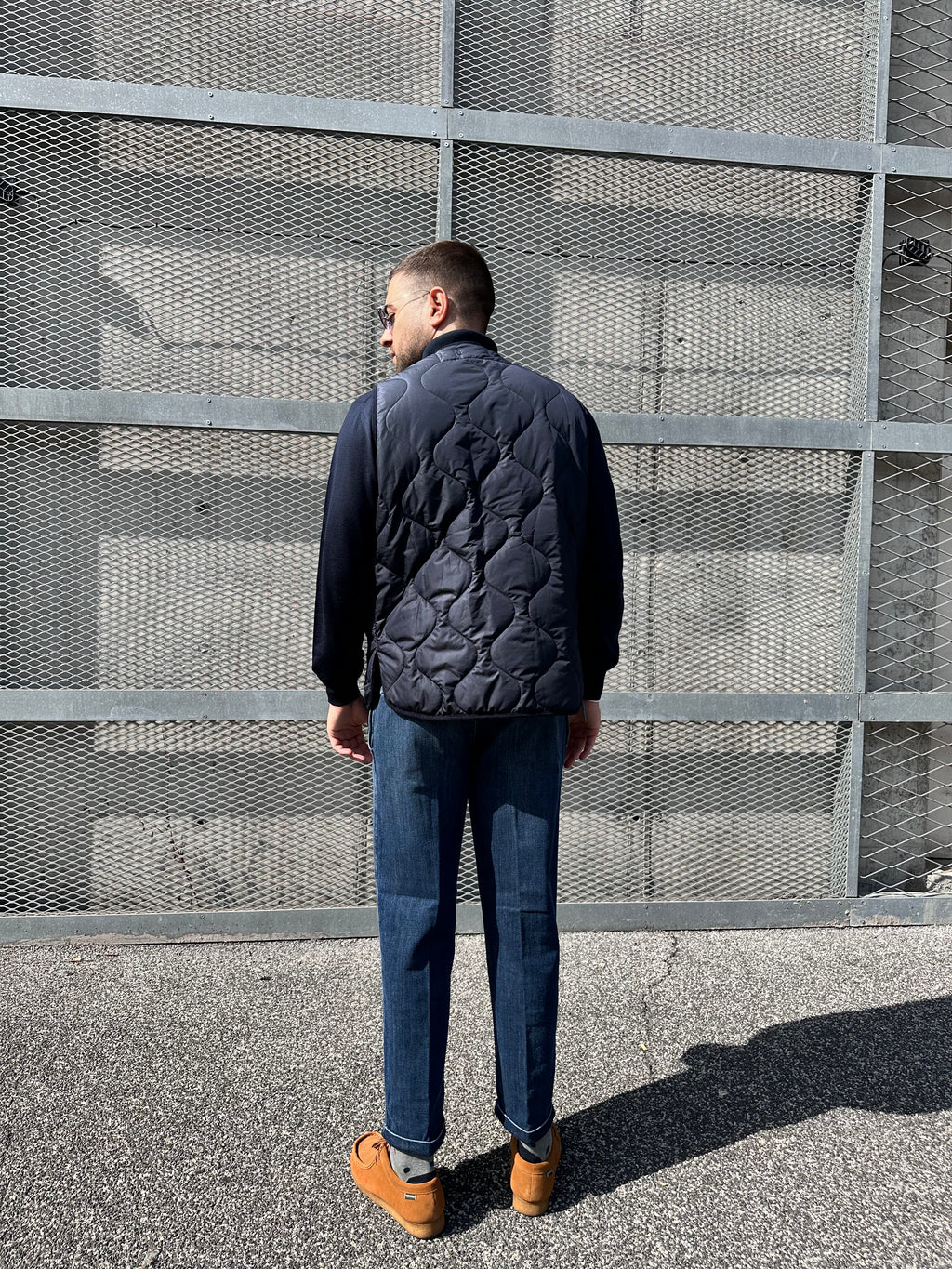 INTHEBOX. GILET NYLON BLU. COD. 273