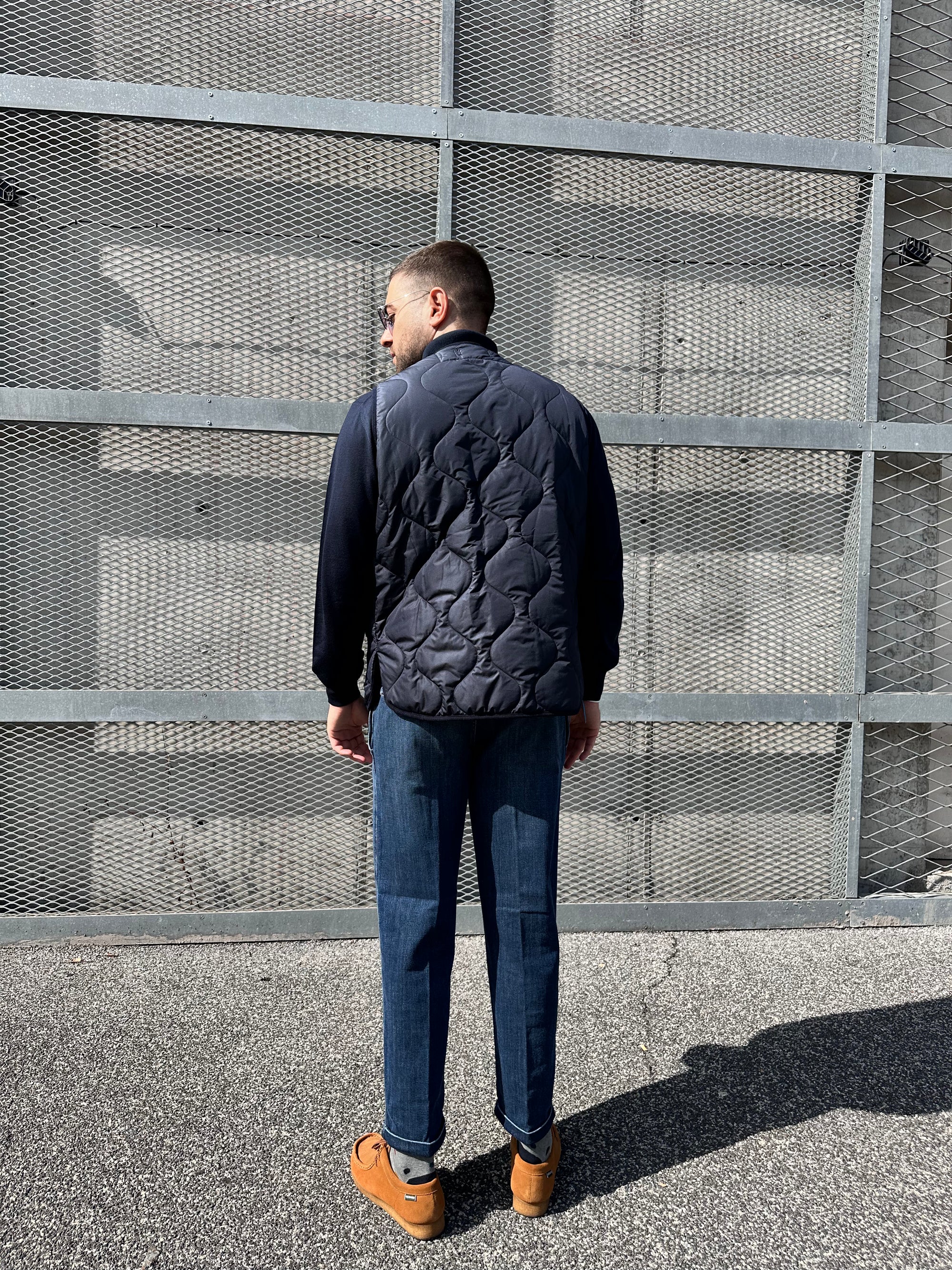 INTHEBOX. GILET NYLON BLU. COD. 273