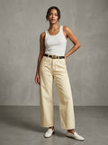 TENSIONE IN Pantalone crema con cintura 2219 iw