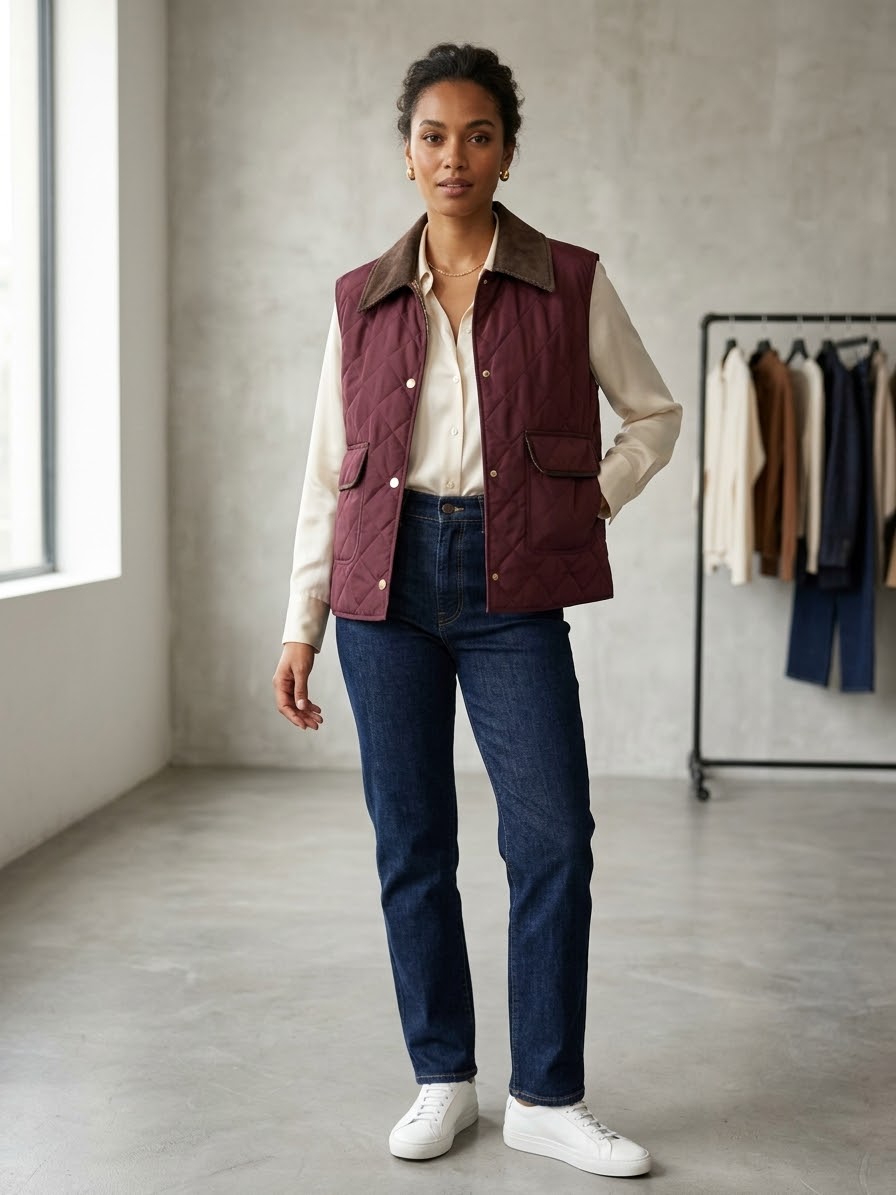 TENSIONE IN Gilet burgundy 2222 iw