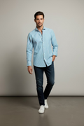 GHIRARDELLI Camicia azzurra cod 6088