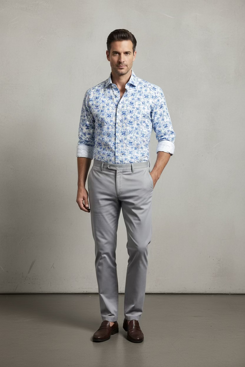 Ghirardelli Camicia fiorata cod 6090