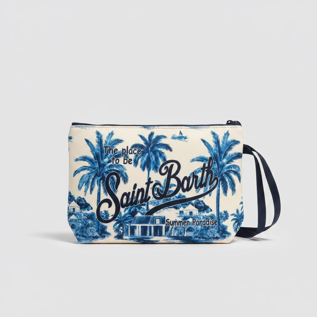 SAINT BARTH Pochette fantasia palme cod 3061