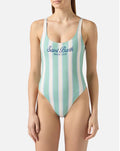 SAINT BARTH Costume intero Lora a righe cod 2036