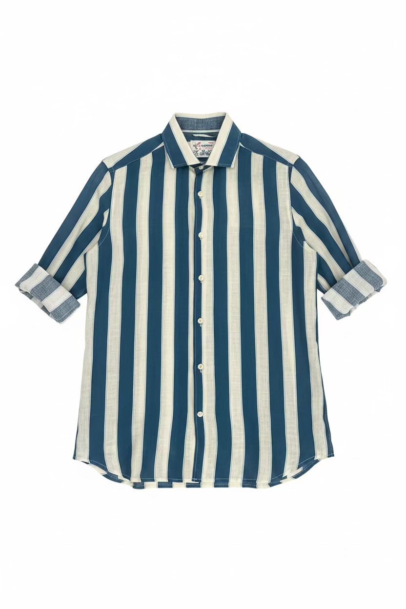 SAINT BARTH Camicia righe di lino cod 6099