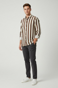 SAINT BARTH Pamplona camicia righe lino cod 6105