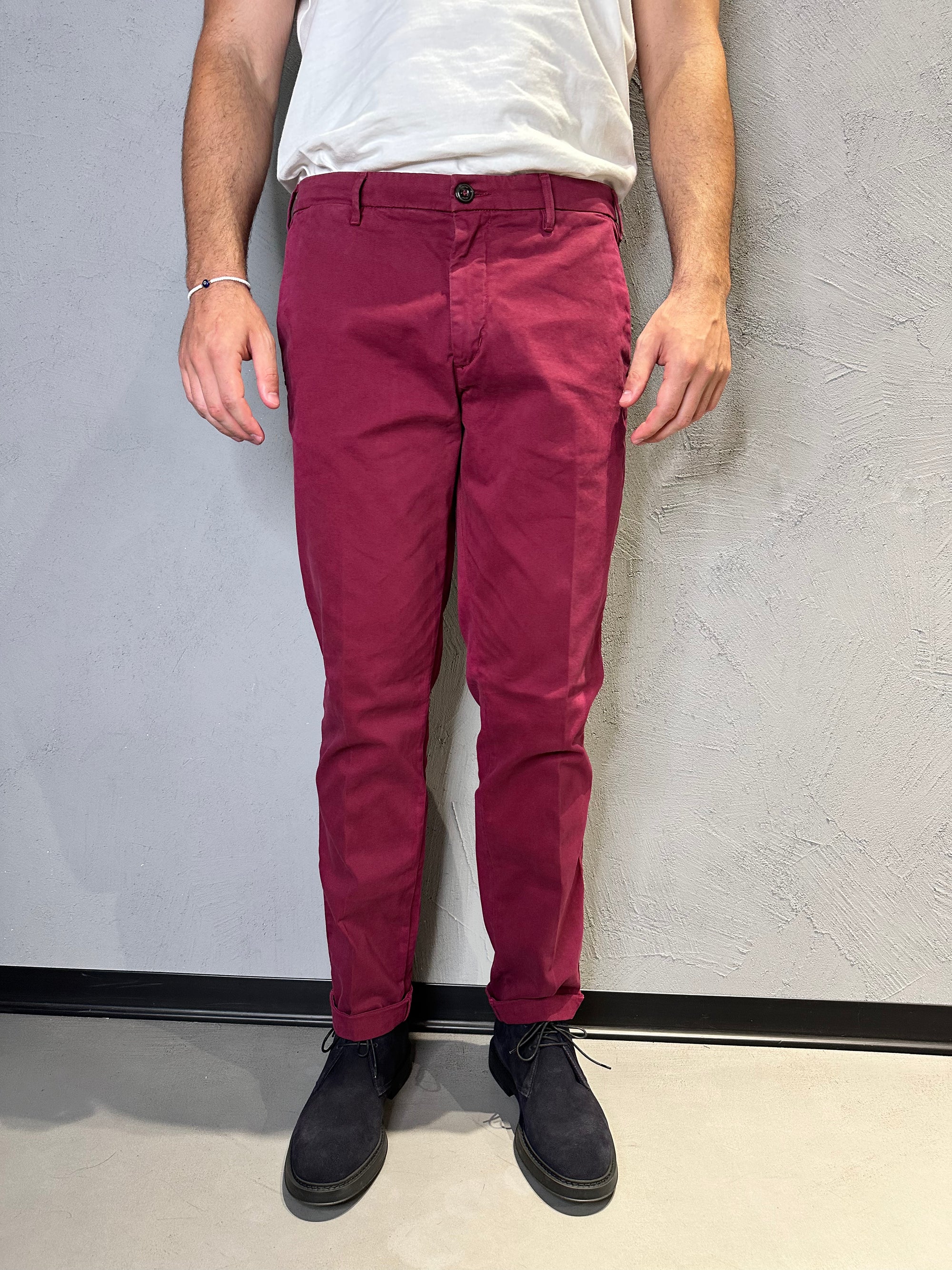 40WEFT. Pantalone Lenny bordò. COD. 272