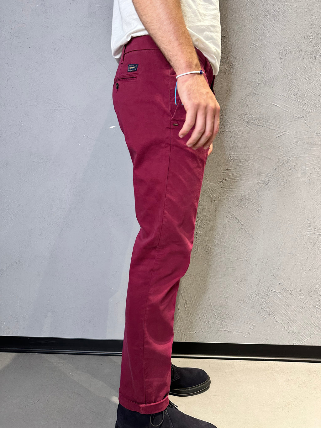 40WEFT. Pantalone Lenny bordò. COD. 272