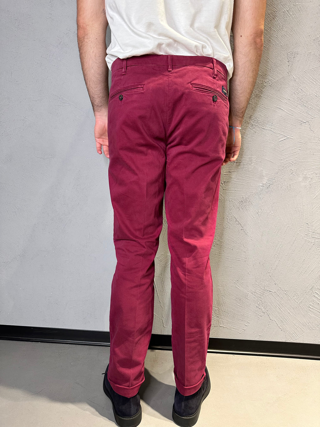 40WEFT. Pantalone Lenny bordò. COD. 272