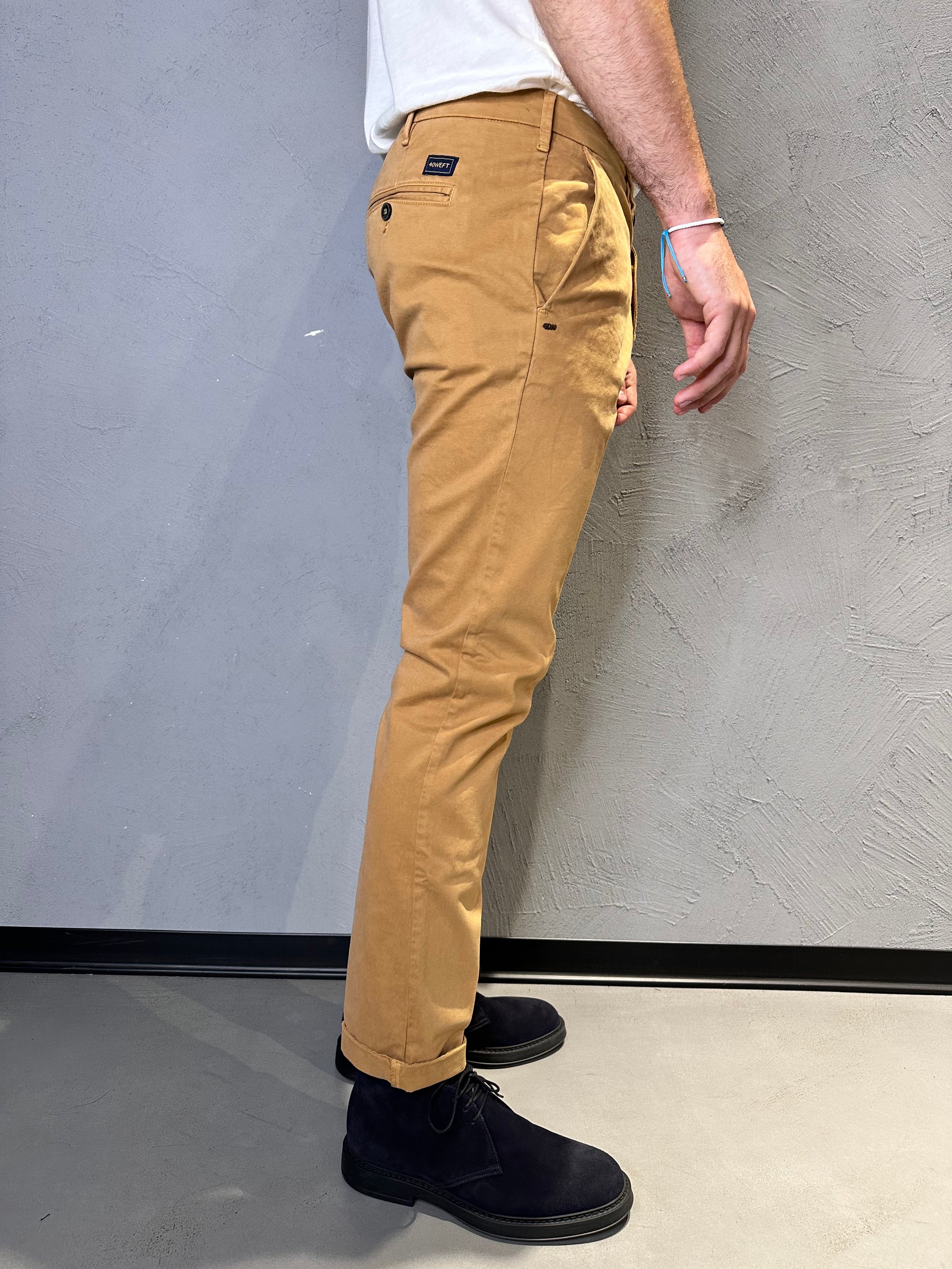 40WEFT. Pantalone Lenny senape. COD. 271