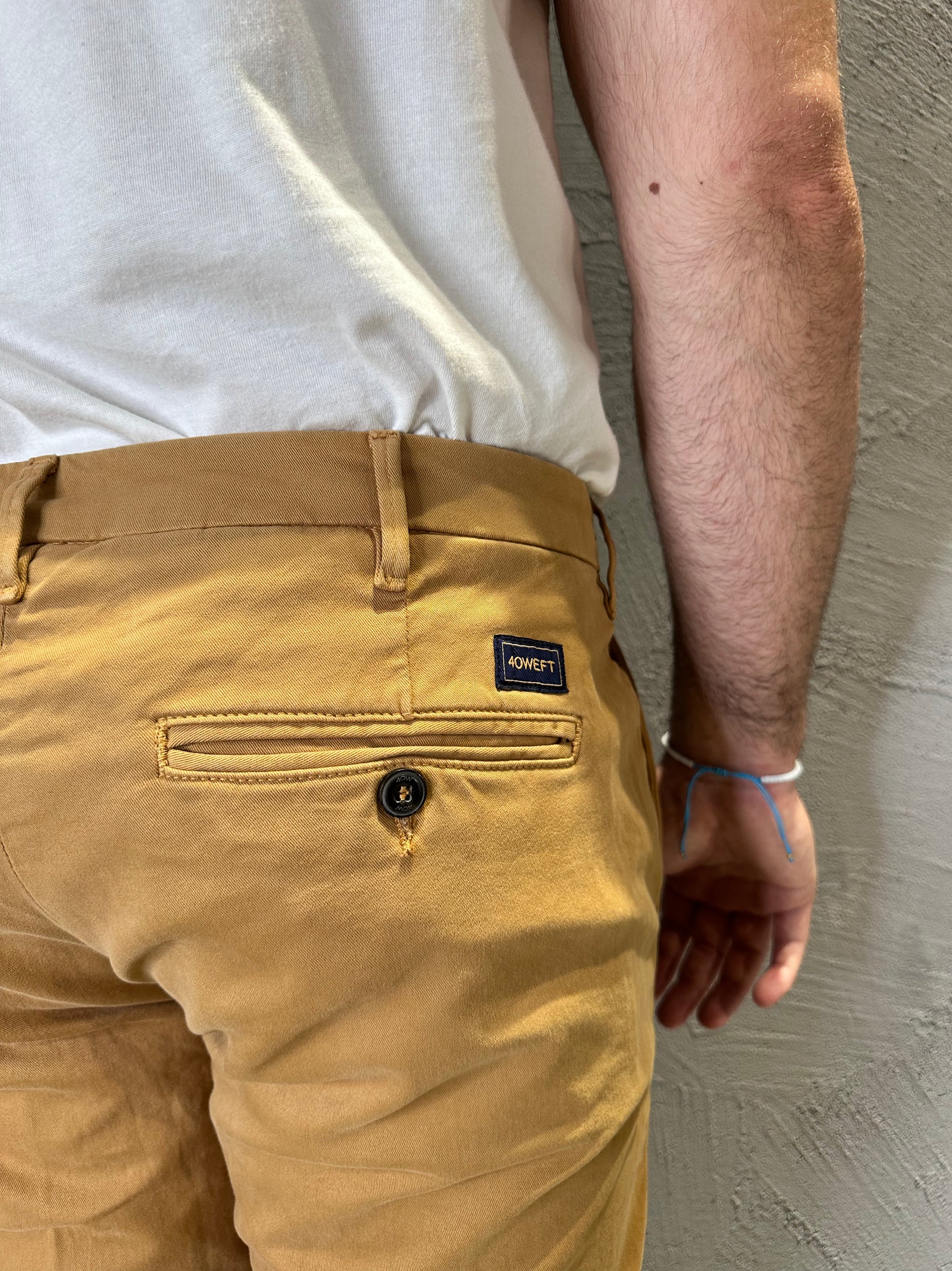 40WEFT. Pantalone Lenny senape. COD. 271