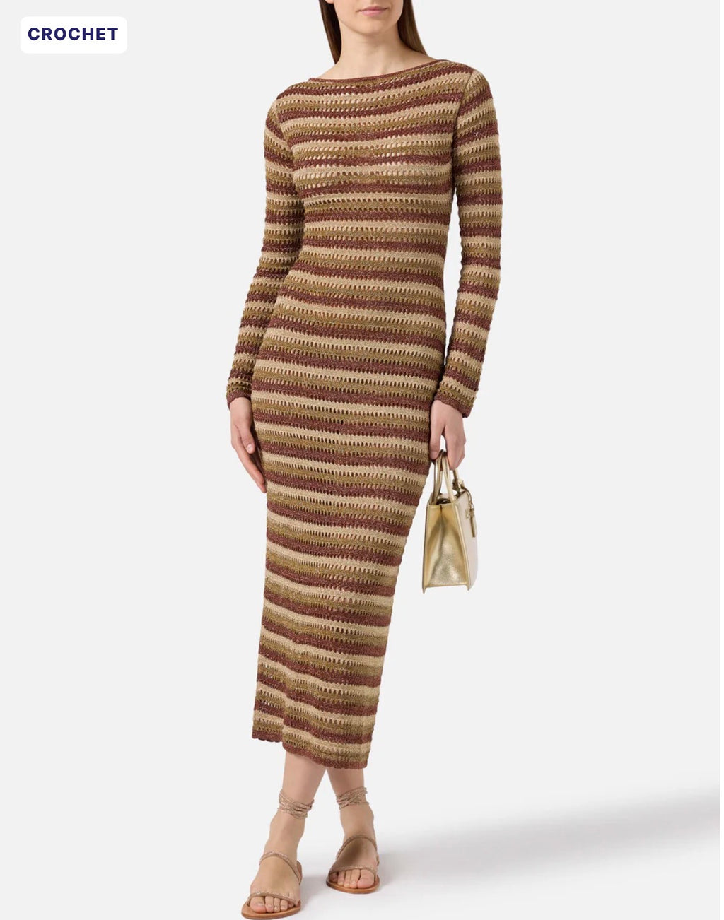 SAINT BARTH in tessuto crochet a righe cod 2063