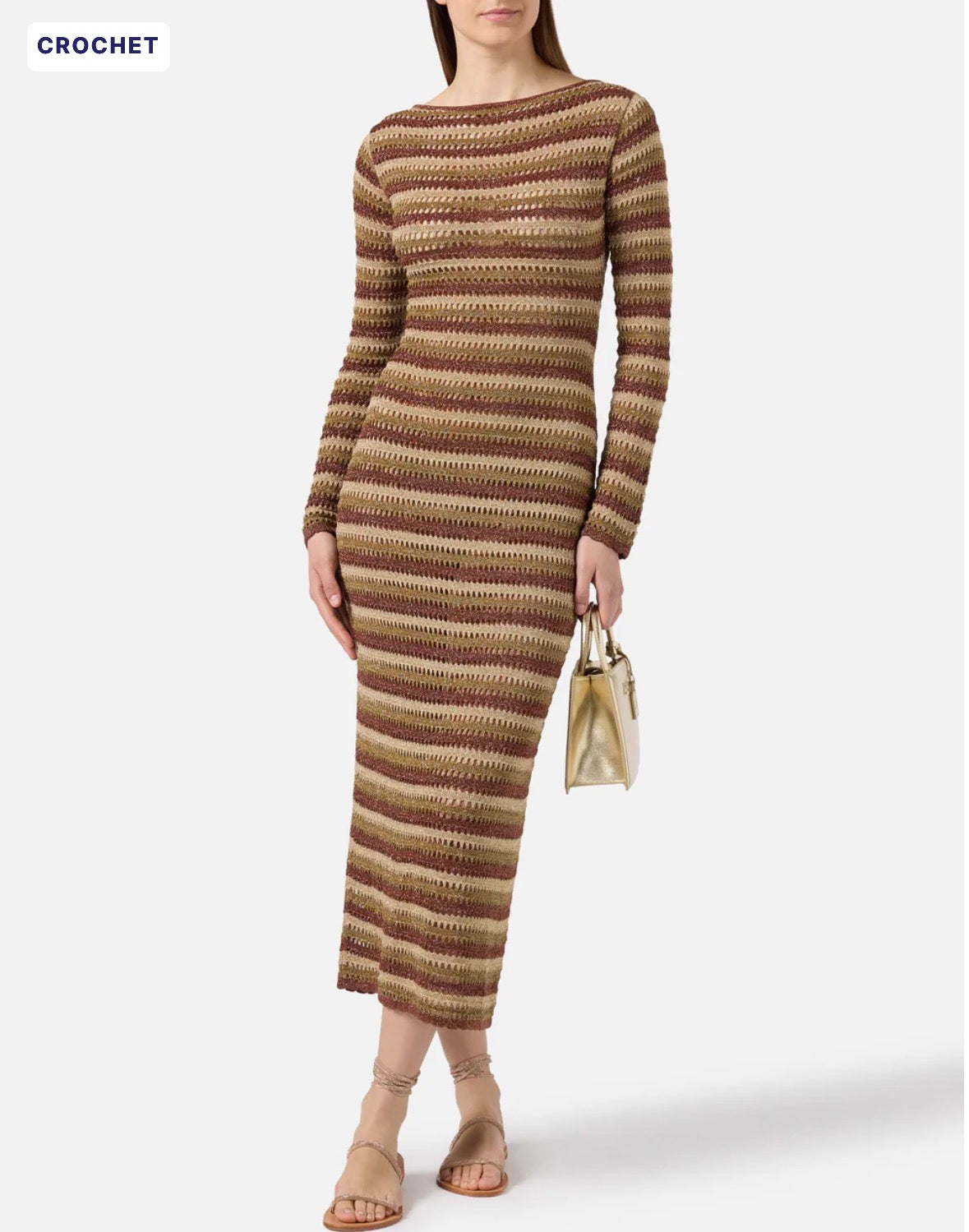 SAINT BARTH in tessuto crochet a righe cod 2063