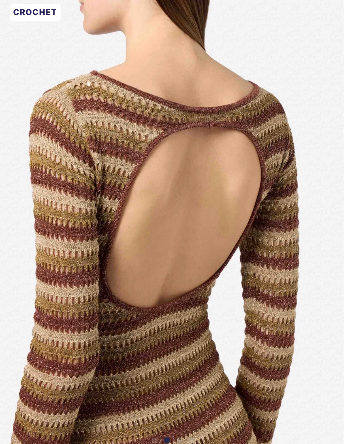 SAINT BARTH in tessuto crochet a righe cod 2063