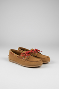 R23 Mocassino camoscio con laccetti cod 3067