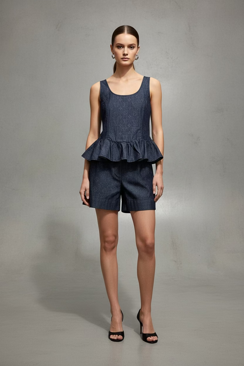 TENSIONE IN Coordinato denim cod 2065