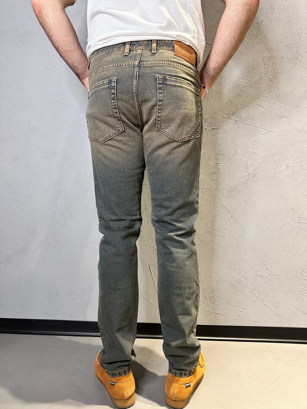 TELERIA INDIGOZED.Jeans da Uomo Slim Fit Effetto Vintage. COD. 258
