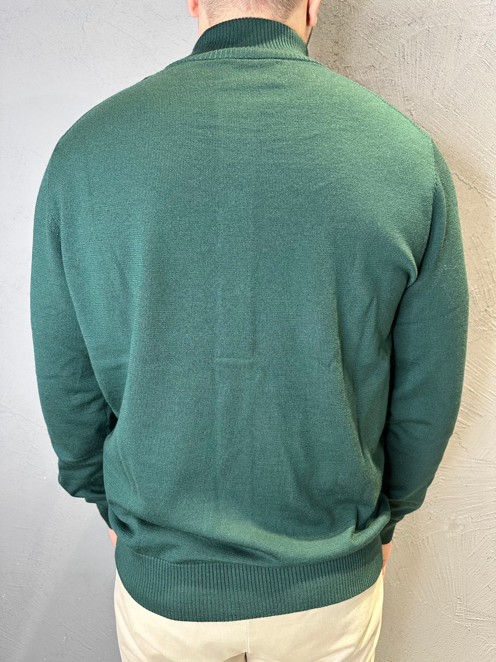 SAINT BARTH cardigan british green. COD. 203