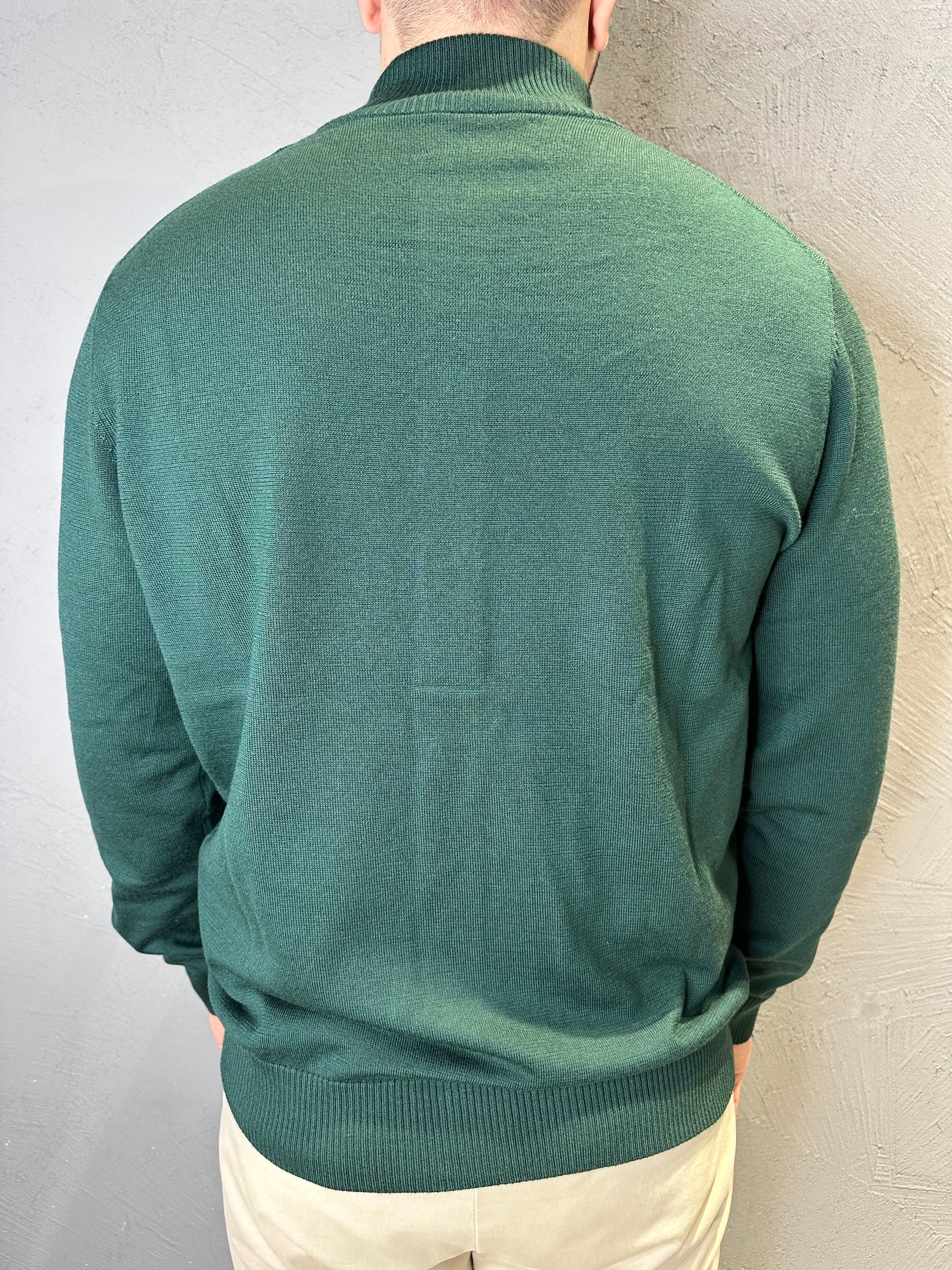 SAINT BARTH cardigan british green. COD. 203
