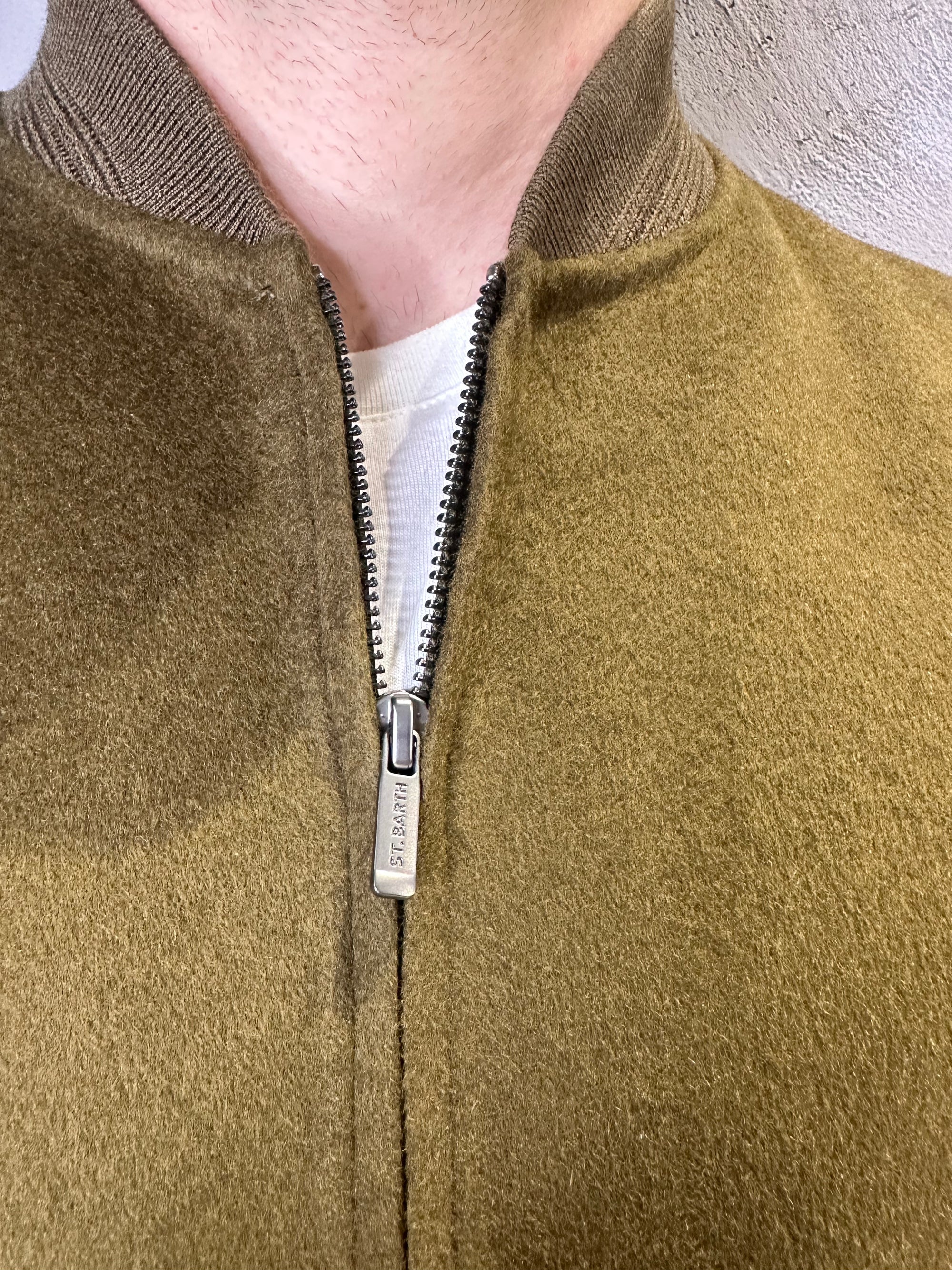 SAINT BARTH BOMBER verde militare. COD. 202