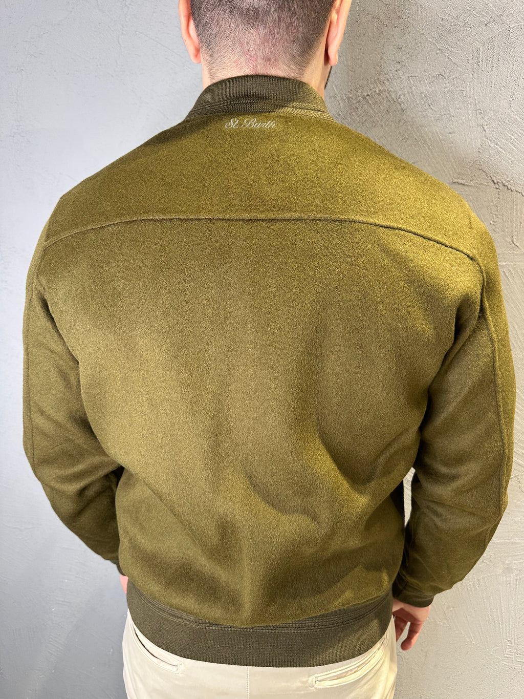 SAINT BARTH BOMBER verde militare. COD. 202