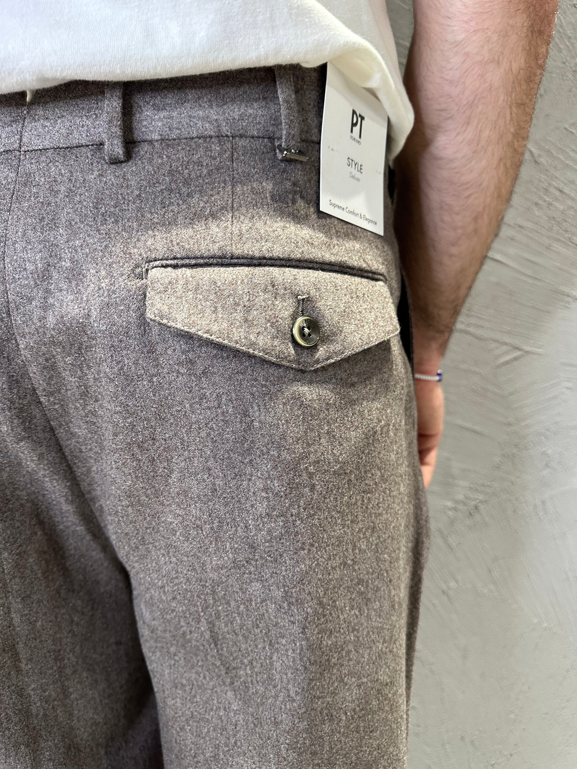 PT torino Pantalone sartoriale grigio. COD. 242