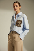 TENSIONE IN Camicia in popeline Cod.1194