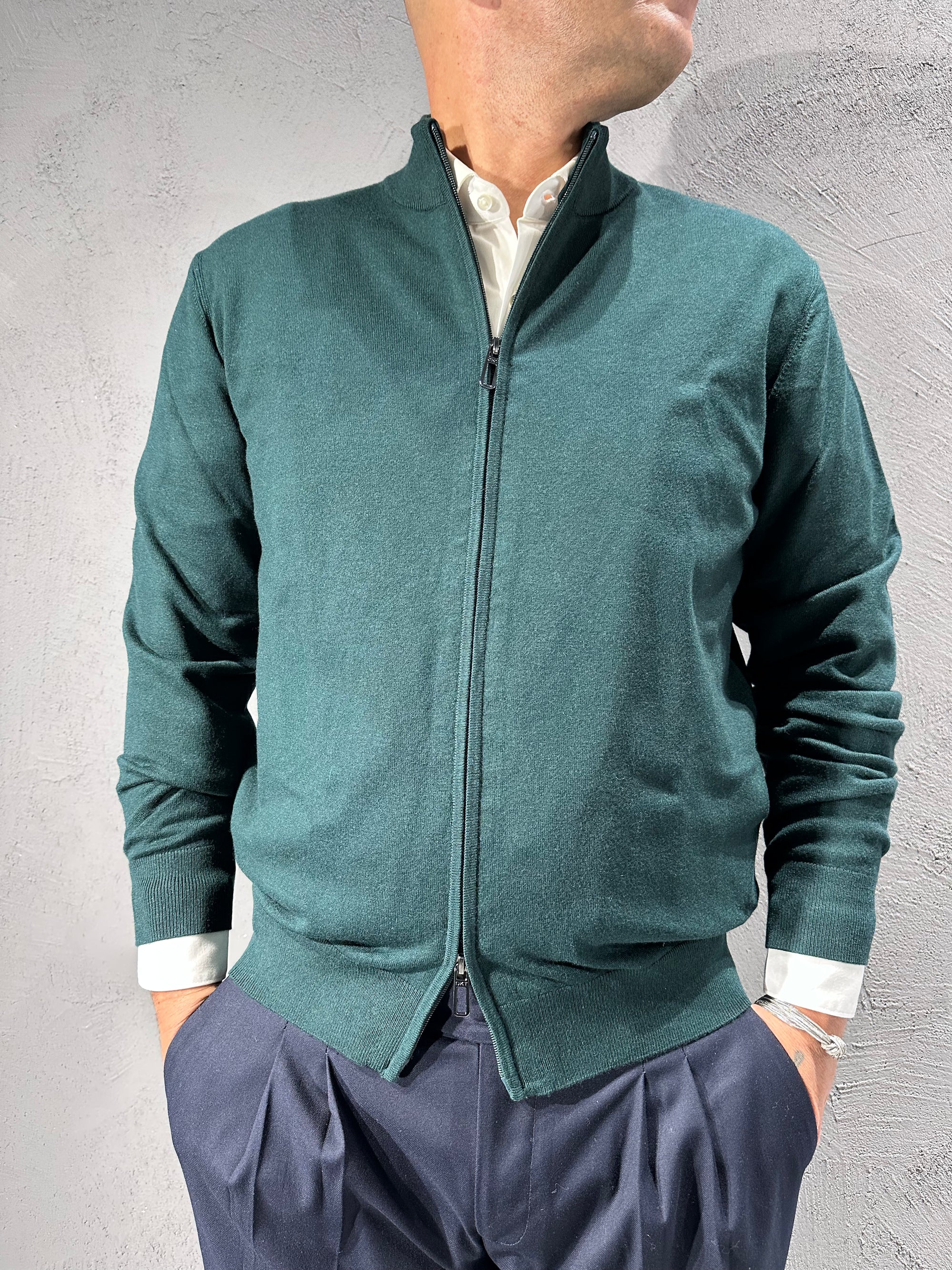 DIKTAT. Lupetto full zip viscosa. COD.277