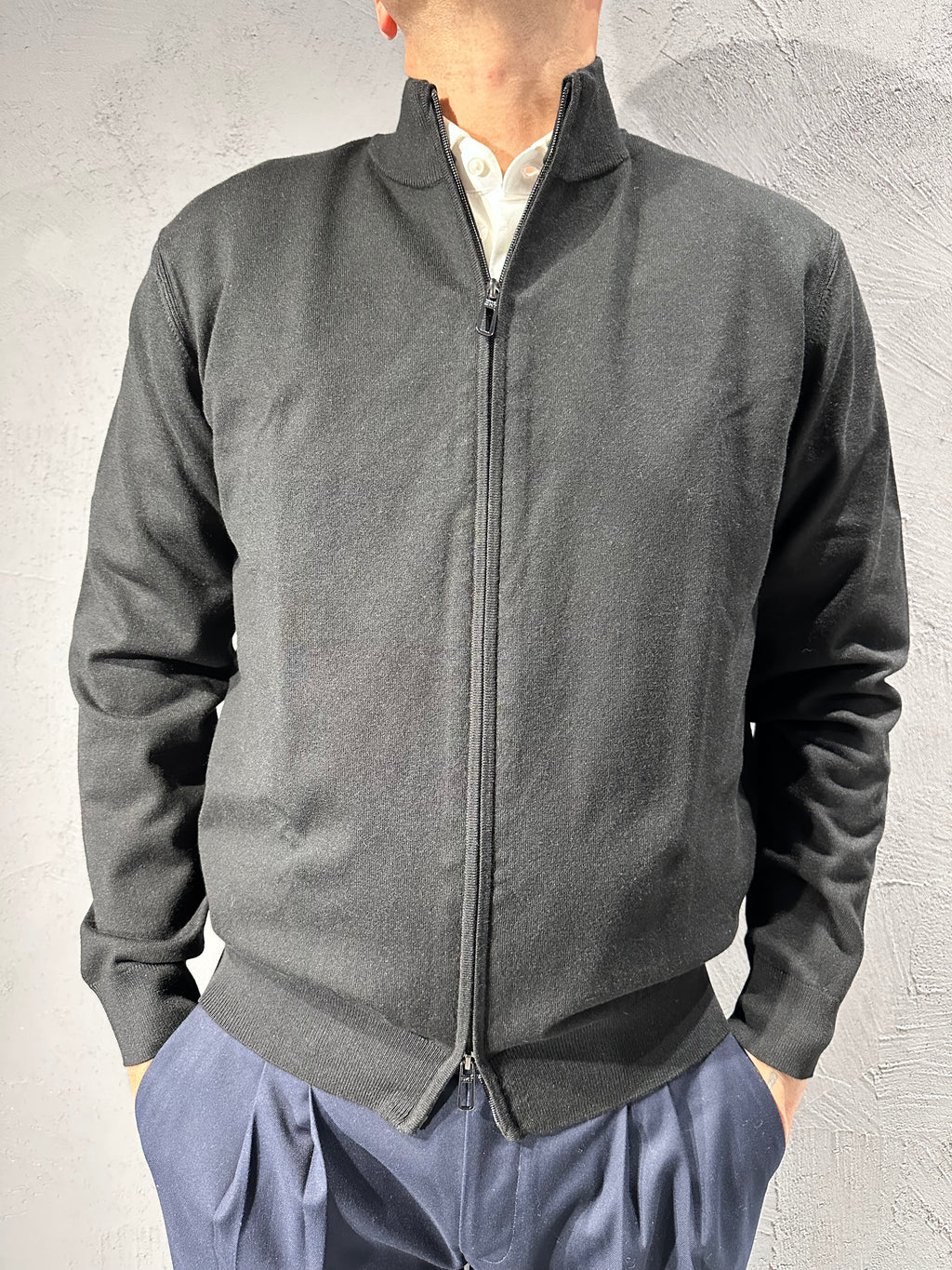 DIKTAT. Lupetto full zip viscosa. COD.277