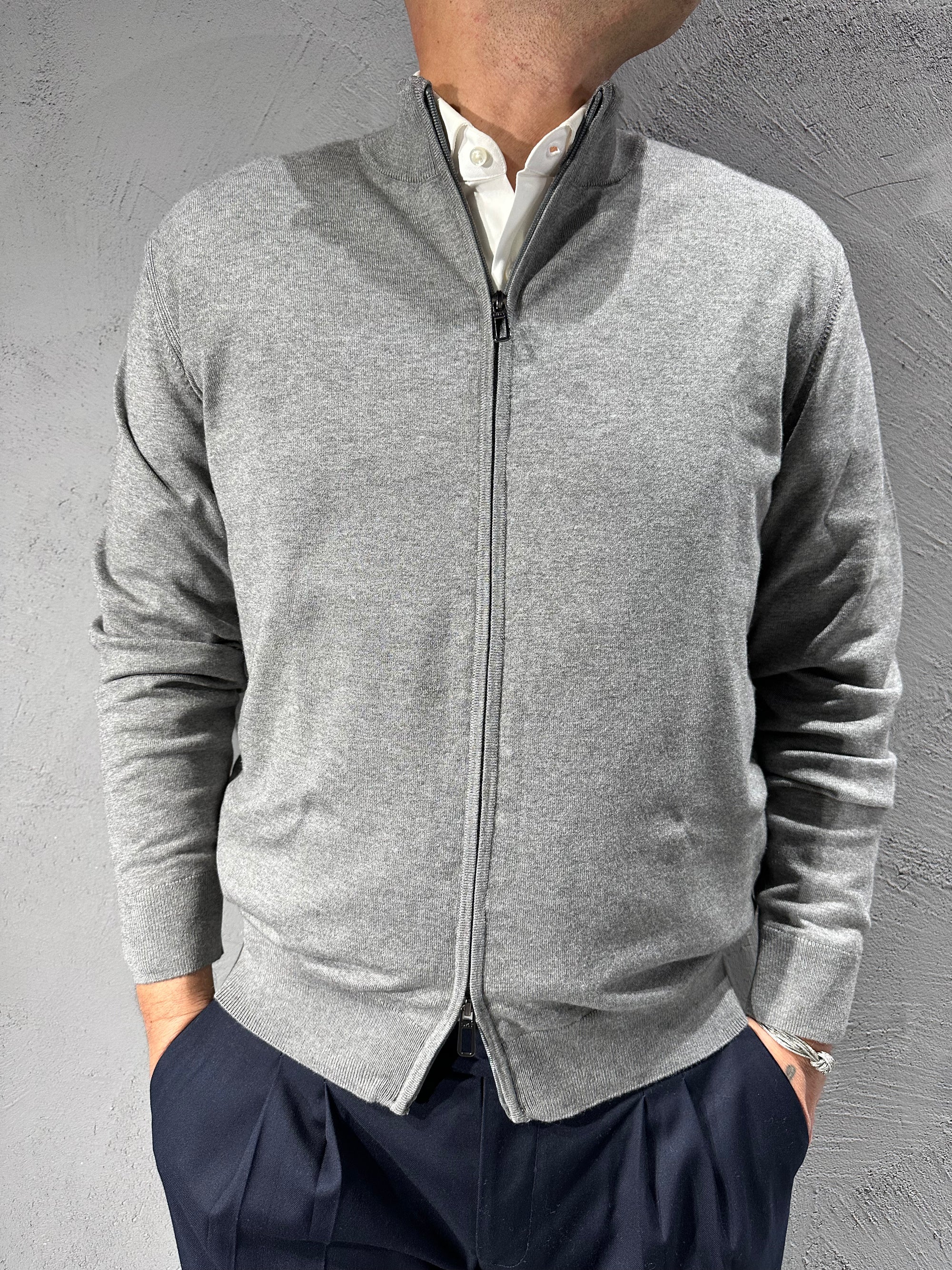 DIKTAT. Lupetto full zip viscosa. COD.277