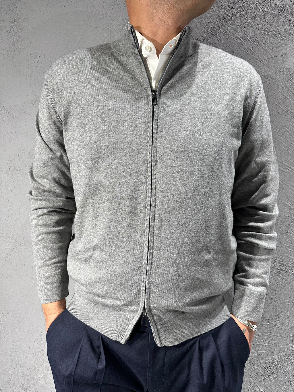 DIKTAT. Lupetto full zip viscosa. COD.277
