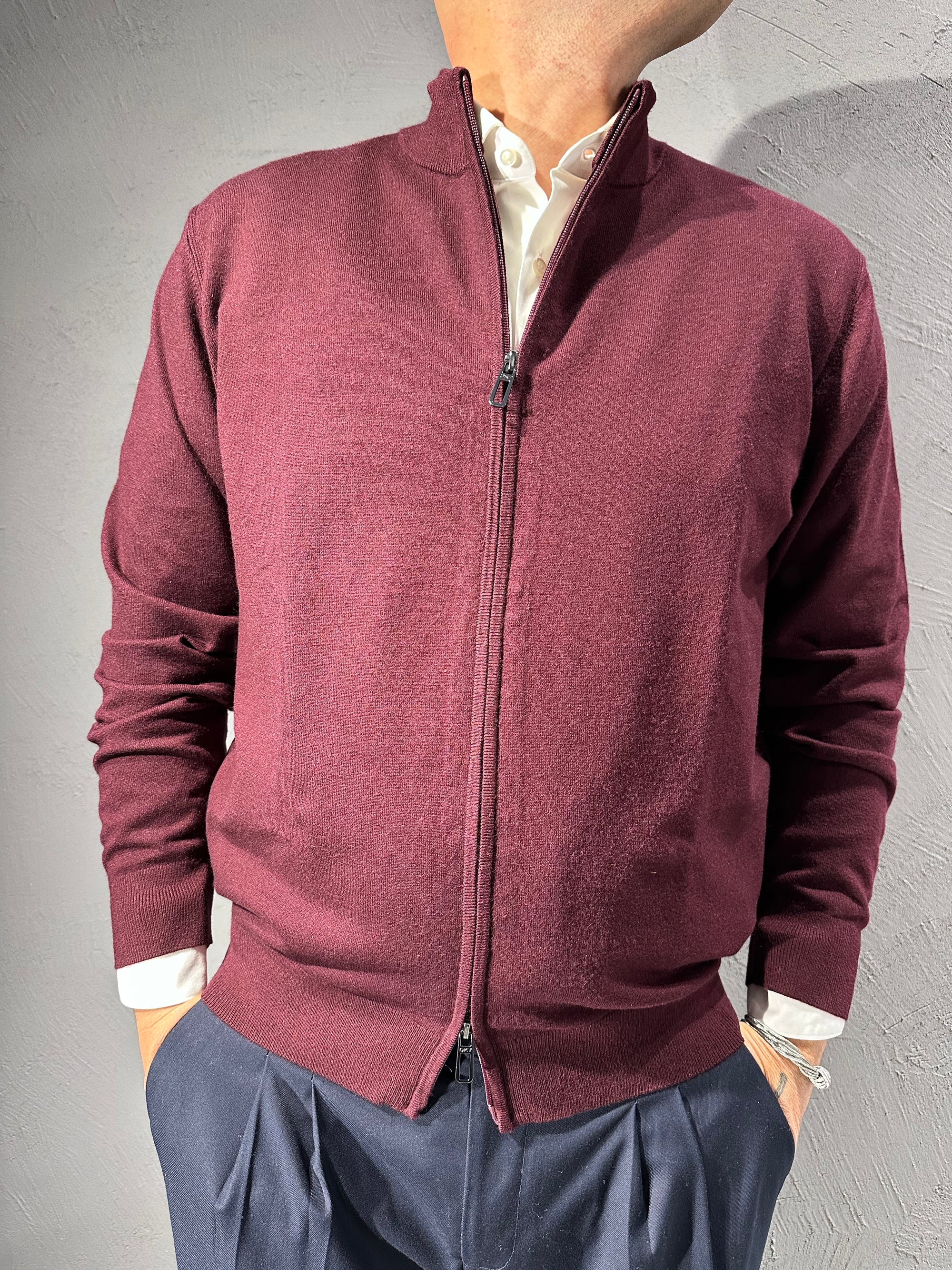 DIKTAT. Lupetto full zip viscosa. COD.277