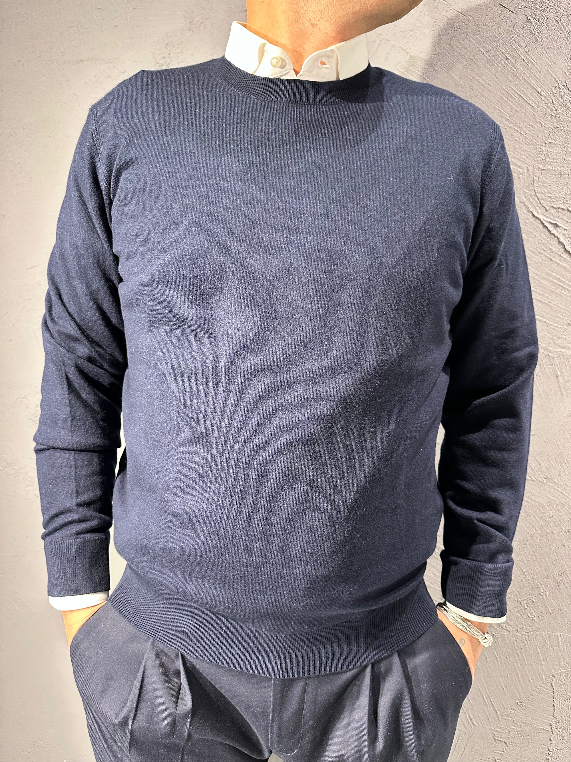 DIKTAT. Maglione giro collo cashmere. COD.279